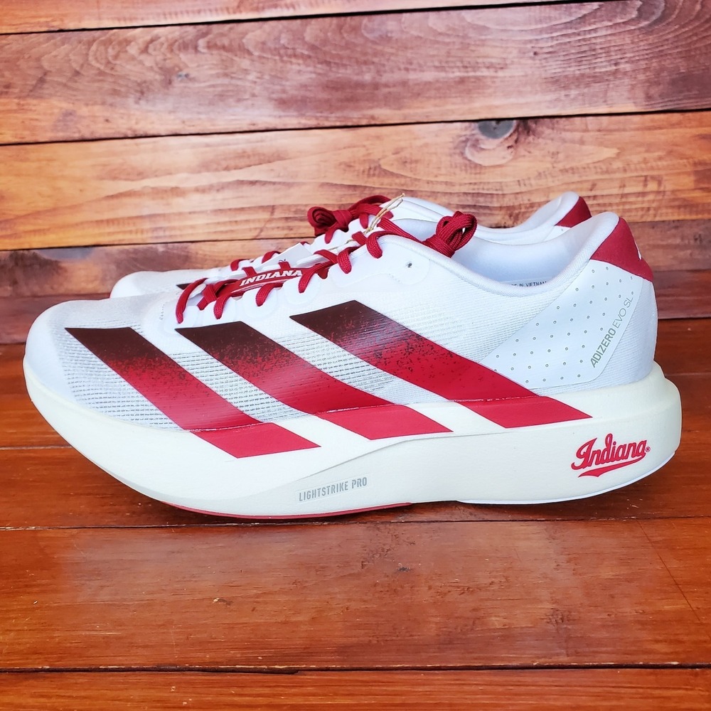 Adidas Adizero EVO SL Running Shoes Men 11.5 Indiana‎ Hoosiers JQ4576 New